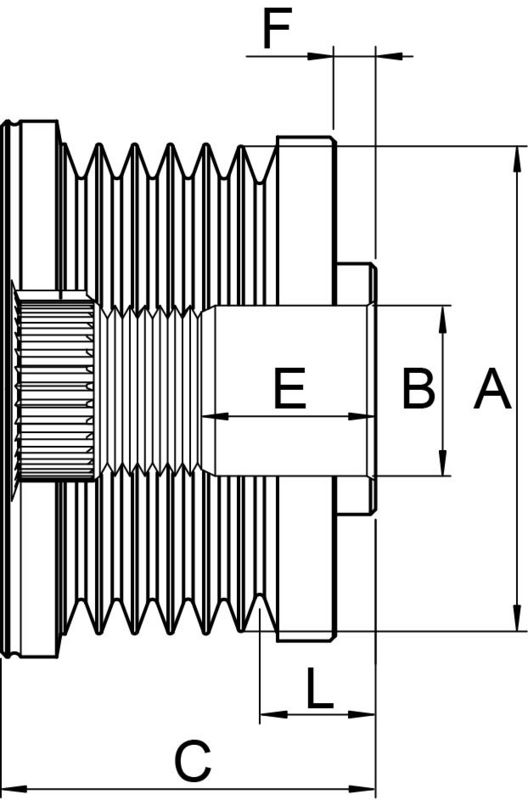 Riemenscheibe, Generator
