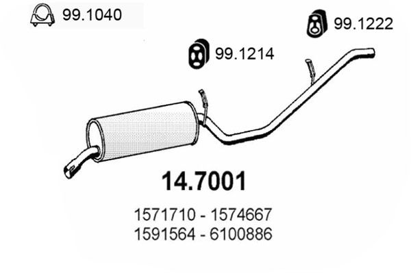Zylinderkopfdichtung (dicke: 1,52mm) passt zu: CITROEN EVASION, XANTIA, XM, FIAT ULYSSE, LANCIA ZETA, PEUGEOT 406, 605, 806 2.1D 05.89-10.04