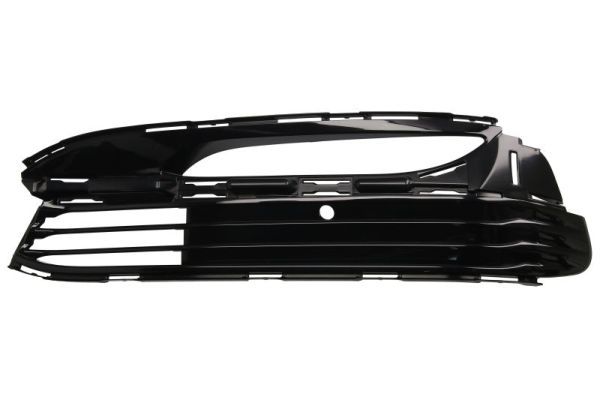 Stoßstangengitter vorne L (Teilweise geschlossen, mit Löchern für Halogenscheinwerfer, kunststoff, schwarz glänzend, PURE EXCELLENCE) passt zu: BMW 7 G11, G12 03.15-01.19