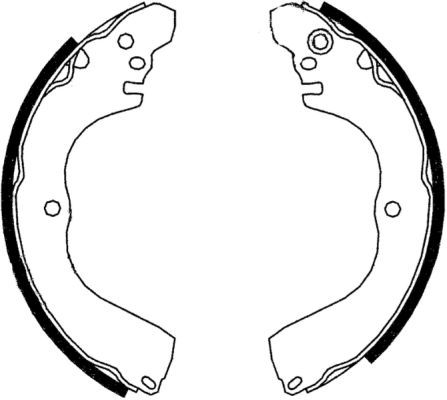 Bremsbackensatz