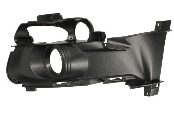 Stoßstangengitter vorne L (mit Löchern für Halogenscheinwerfer, kunststoff, schwarz) passt zu: FORD MUSTANG 01.15-07.18