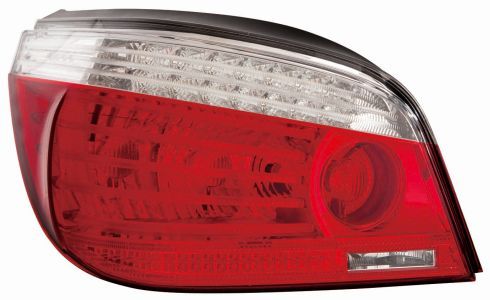 Lampe hinten R (LED/P21W/W16W, blinkerfarbe weiß, glasfarbe rot) passt zu: BMW 5 E60, E61 Sedan 02.07-12.10