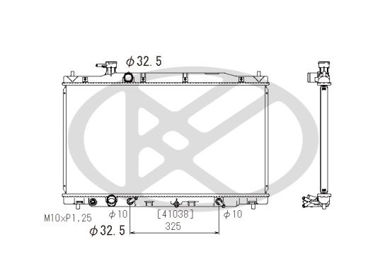 Kühler Motor passt zu: HONDA CR-V III 2.0/2.4 10.06-12.12