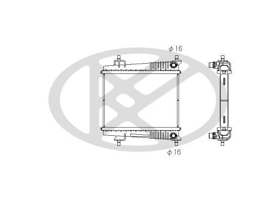 Kühler Motor passt zu: BMW 2 (G42, G87), 3 (G20, G80, G28), 4 (G22, G82), 4 (G23, G83), 4 GRAN COUPE (G26), Z4 (G29) 2.0/3.0/3.0H 11.18-