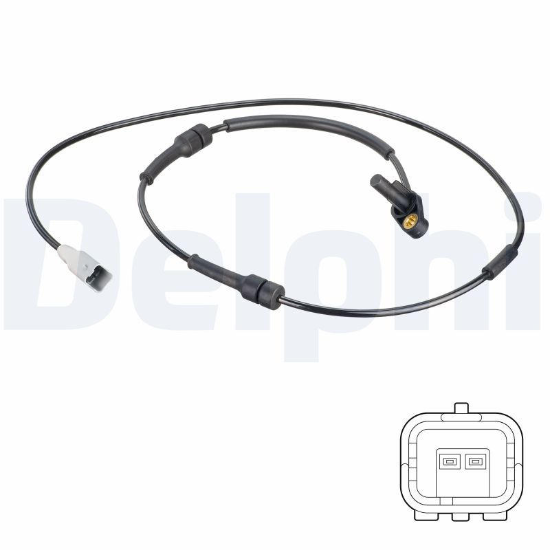 ABS-Sensor vorne L/R passt zu: CITROEN BERLINGO, BERLINGO/MINIVAN, PEUGEOT PARTNER, PARTNER ORIGIN, PARTNER ORIGIN/MINIVAN, PARTNER/MINIVAN 1.1-Electric 06.96-12.15
