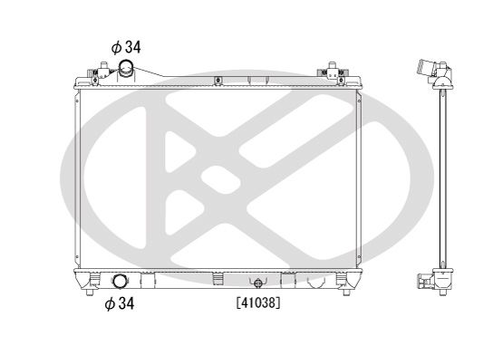 Kühler Motor passt zu: SUZUKI GRAND VITARA II 2.0/2.4 10.05-
