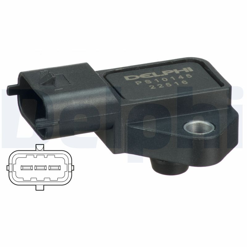 Drucksensor im Ansaugkrümmer (3 pin) passt zu: HONDA CIVIC VII, OPEL ASTRA G, ASTRA G CLASSIC, ASTRA H, ASTRA H GTC, ASTRA H/KOMBI, COMBO TOUR, COMBO/MINIVAN, CORSA C, CORSA C/HATCHBACK 1.7D 01.02-