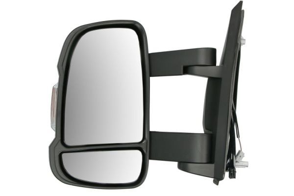 Außenspiegel L (manuell, gewölbt, medium, mit Blinker, mit Temperaturfühler, w16w glühbirne) passt zu: CITROEN JUMPER II, FIAT DUCATO, PEUGEOT BOXER 04.06-