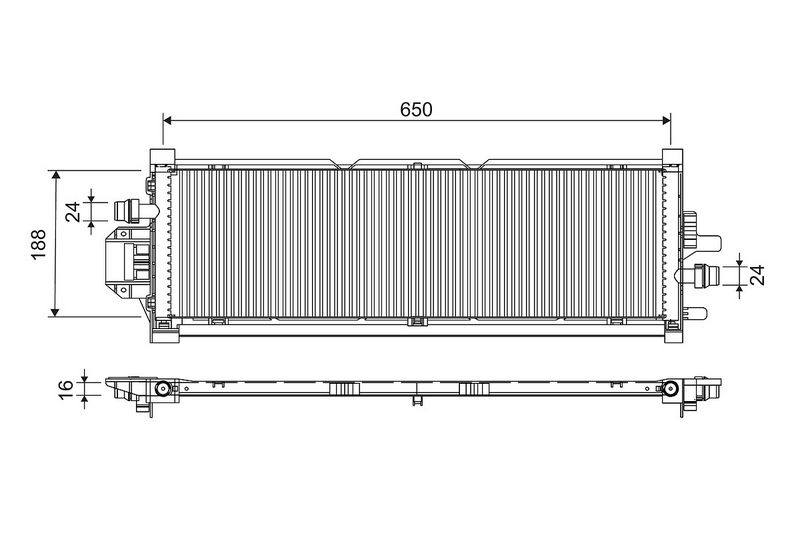 Kühler Motor passt zu: TESLA MODEL 3 Electric 01.17-