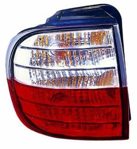 Lampe hinten L (äußerer Teil, P21/5W/P21W, blinkerfarbe weiß, glasfarbe rot) passt zu: HYUNDAI H-1 02.08-