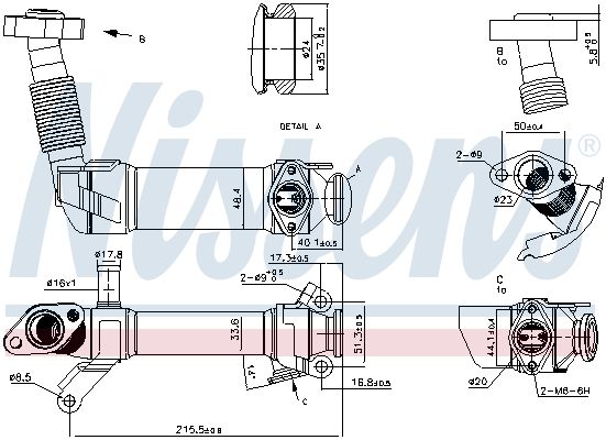 Abgaskühler passt zu: BMW 1 (E87), 3 (E46), 3 (E90), 3 (E91), 3 (E92), 3 (E93), 5 (E60), 5 (E61), 6 (E63), 6 (E64), 7 (E65, E66, E67), X3 (E83), X5 (E53), X5 (E70) 2.0D/2.5D/3.0D 04.01-12.13