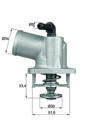 Thermostat, Kühlmittel