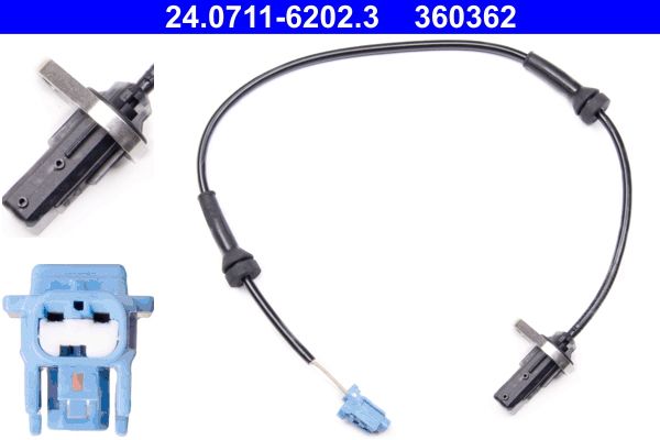 ABS-Sensor hinten L/R passt zu: NISSAN CABSTAR, NT400 CABSTAR 2.5/2.5D/3.0D 07.92-
