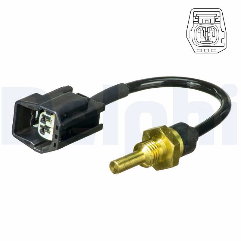 Kühlmitteltemperatur -Sensor (anzahl der Pins: 2, schwarz) passt zu: VOLVO C70 I, S40 I, S60 I, S70, S80 I, V40, V70 I, V70 II, XC70 I 1.6-2.5 07.95-04.10