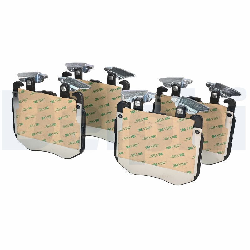 Bremsbelagsatz vorne (mit Dämpfungspad, ohne Zusätze), passt zu: BMW 2 (G42, G87), 3 (G20, G80, G28), 3 (G21), 3 (G21, G81), 4 (G22, G82), 4 (G23, G83), 4 GRAN COUPE (G26) 1.6-Electric 07.15-