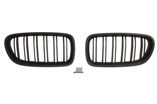 Dummy vorne (2 Stk. Garnitur, Komplett, M-PAKIET, mattschwarz) passt zu: BMW 5 F10, F11 12.09-06.13