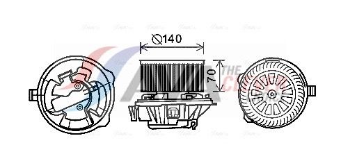 Elektromotor, Innenraumgebläse