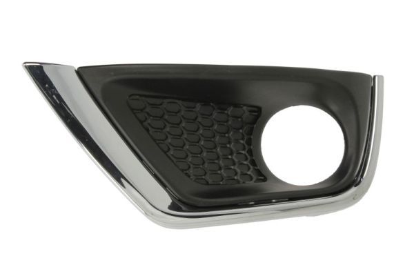 Stoßstangengitter vorne L (mit Löchern für Halogenscheinwerfer, kunststoff, chrom/schwarz) passt zu: JEEP COMPASS II 11.16-10.22