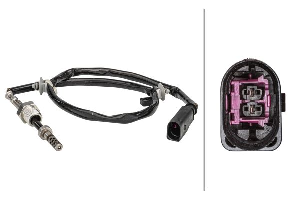 Abgastemperatursensor (vor dem turbolader) passt zu: AUDI A4 ALLROAD B8, A4 B8, A5, Q5 2.0D 01.08-05.17