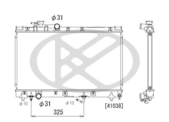 Kühler Motor passt zu: TOYOTA CARINA E VI, CELICA, COROLLA 1.3-1.8 04.92-10.01