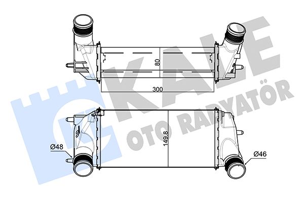 Ansaugluftkühler passt zu: MERCEDES CLS (C219), E T-MODEL (S211), E (VF211), E (W211) 2.1D/3.0D 03.03-12.10
