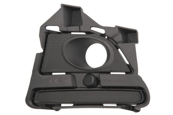 Stoßstangengitter vorne L (mit Löchern für Halogenscheinwerfer, kunststoff, schwarz) passt zu: FORD MUSTANG 01.13-01.15