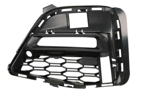 Stoßstangengitter vorne L (mit Löchern für Halogenscheinwerfer, kunststoff, schwarz glänzend, M-TECHNIC) passt zu: BMW 3 G20, G21 10.18-06.22