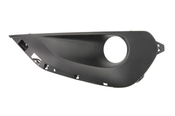 Stoßstangengitter vorne R (mit Löchern für Halogenscheinwerfer, kunststoff, schwarz, zertifikat CZ) passt zu: PEUGEOT 208 I 06.15-12.19