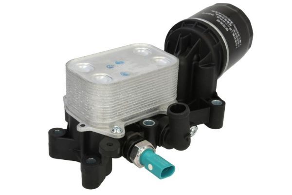 Ölkühler (mit Ölfiltergehäuse) passt zu: AUDI A1, SEAT IBIZA IV, IBIZA IV SC, IBIZA IV ST, TOLEDO IV, SKODA FABIA III, RAPID, VW POLO V, POLO V/HATCHBACK 1.4D 02.14-12.22