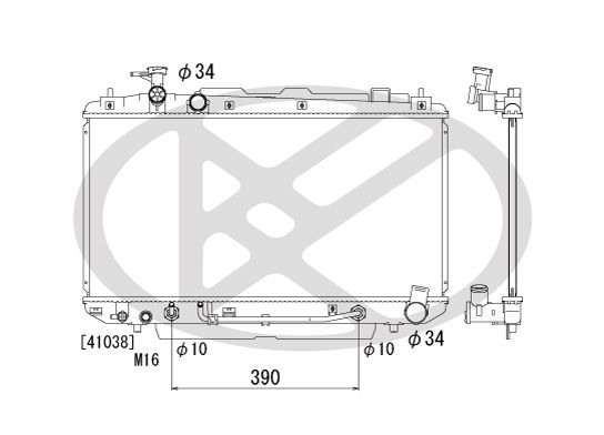 Kühler Motor (automatikgetriebe) passt zu: TOYOTA RAV 4 II 1.8/2.0/2.4 05.00-11.05