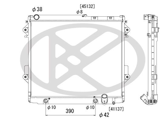 Kühler Motor passt zu: TOYOTA LAND CRUISER 200 4.5D 09.07-