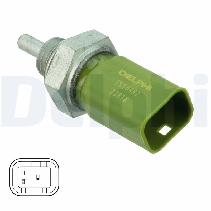 Kühlmitteltemperatur -Sensor (anzahl der Pins: 2, gelb) passt zu: RENAULT CLIO III, CLIO III/HATCHBACK, CLIO IV, CLIO IV/HATCHBACK, MODUS, TWINGO II, WIND 1.2/1.2ALK/1.2LPG 12.04-
