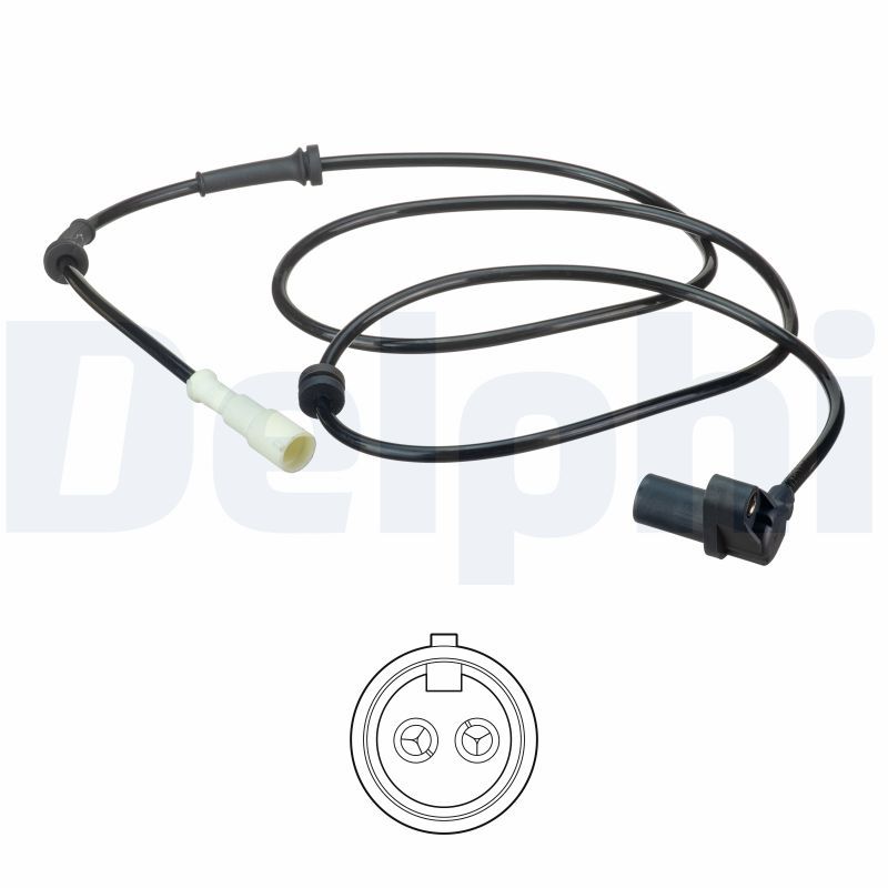 ABS-Sensor hinten R passt zu: RENAULT CLIO II, CLIO II/HATCHBACK, THALIA I 1.0-3.0 02.98-