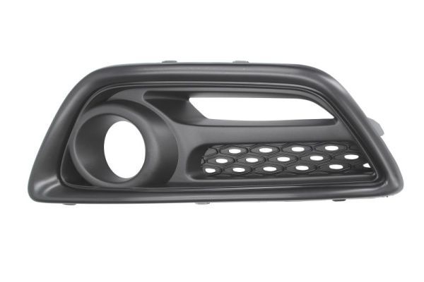 Stoßstangengitter vorne L (mit Löchern für Halogenscheinwerfer, mit Löchern für Abblendlicht, schwarz) passt zu: RENAULT CAPTUR I 06.13-06.17