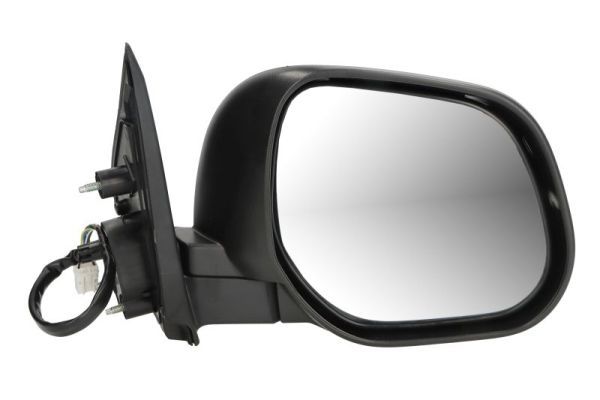 Außenspiegel R (elektrisch, gewölbt, beheizt, grundiert, elektrisch klappbar) passt zu: CITROEN C-CROSSER, MITSUBISHI OUTLANDER II, PEUGEOT 4007 02.07-12.12