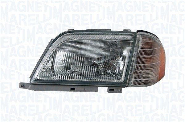 Scheinwerfer L (H4/PY21W, Pneumatisch, ohne motor, einsatzfarbe: silber, blinkerfarbe: durchsichtig) passt zu: MERCEDES SL R129 03.89-12.01