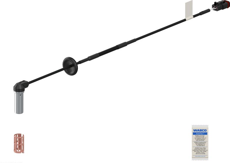 ABS-Sensor vorne L (gerade, 4000mm, rechteckiger Stecker)