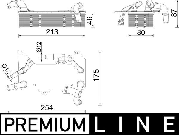 Ölkühler passt zu: AUDI A6 ALLROAD C7, A6 C7, A7, A8 D4, Q5 2.0-6.3 07.10-09.18