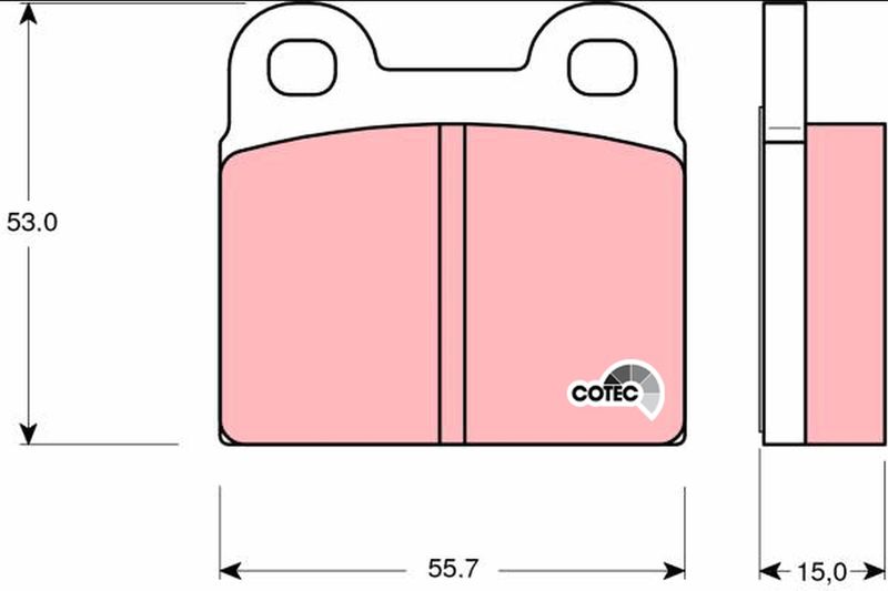 Bremsbelagsatz, Scheibenbremse