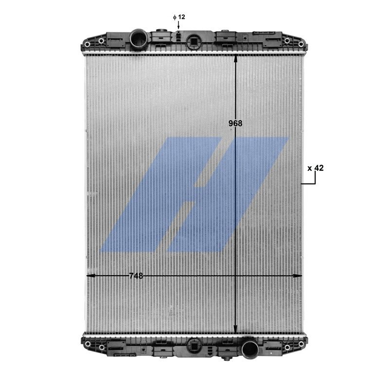 Kühler Motor ((en) without frame) passt zu: DAF 95, 95 XF, SB, XF 95 6BT5.9-XF315M 01.74-