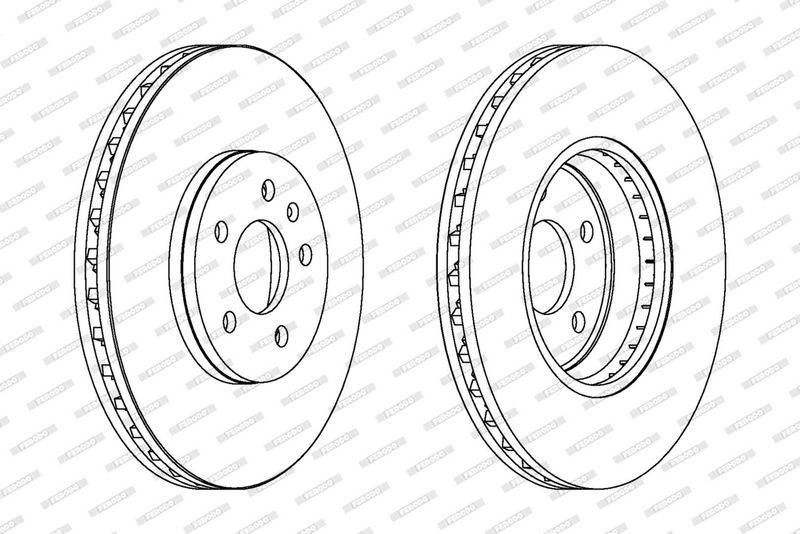 Kpl. Scheibenbremsen vorne L/R passt zu: AUDI A4 ALLROAD B8, A4 B8, A5, Q5 1.8-3.2 06.07-05.17