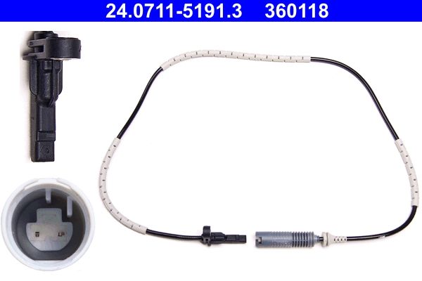 ABS-Sensor hinten L/R passt zu: BMW 1 (E81), 1 (E82), 1 (E87), 1 (E88), 3 (E90), 3 (E91), 3 (E92), 3 (E93) 2.0-4.4 12.04-12.13