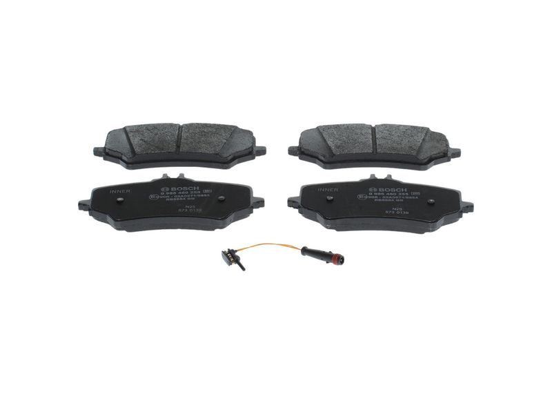 Bremsbelagsatz, Scheibenbremse