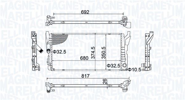 Kühler Motor passt zu: BMW 2 (F45), 2 GRAN TOURER (F46), 2 GRAN TOURER VAN (F46), X1 (F48), X2 (F39), MINI (F55), (F56), (F57), CLUBMAN (F54), COUNTRYMAN (F60) 1.2/1.5 12.13-