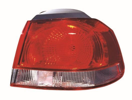 Lampe hinten L (äußerer Teil, W16W/WY21W, blinkerfarbe weiß, glasfarbe rot) passt zu: VW GOLF VI Hatchback 10.08-11.13