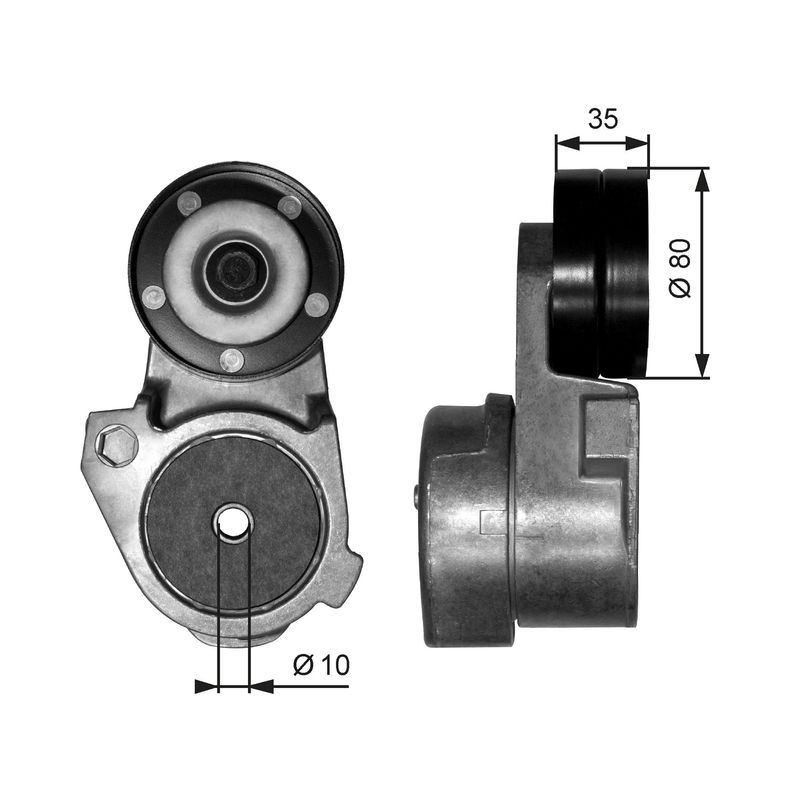 Riemenspanner, Keilrippenriemen