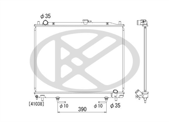 Kühler Motor (automatikgetriebe) passt zu: MITSUBISHI PAJERO CLASSIC, PAJERO II, PAJERO III, PAJERO IV 2.5D/3.2D 04.00-