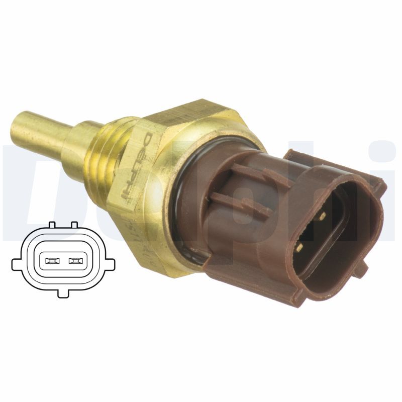 Kühlmitteltemperatur -Sensor (anzahl der Pins: 2, braun) passt zu: FIAT SEDICI, SUZUKI ALTO VII, GRAND VITARA II, KIZASHI, SX4 1.0-2.4 04.05-