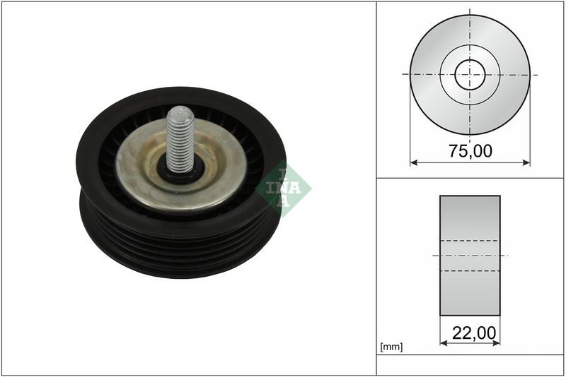 Umlenk-/Führungsrolle, Keilrippenriemen