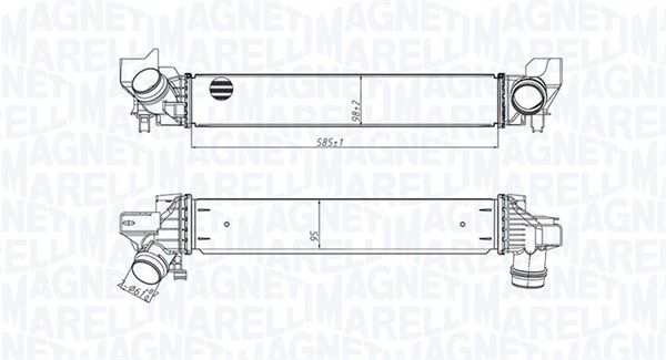 Ansaugluftkühler passt zu: MINI (F55), (F56), (F57), CLUBMAN (F54), COUNTRYMAN (F60) 1.2/1.5 12.13-